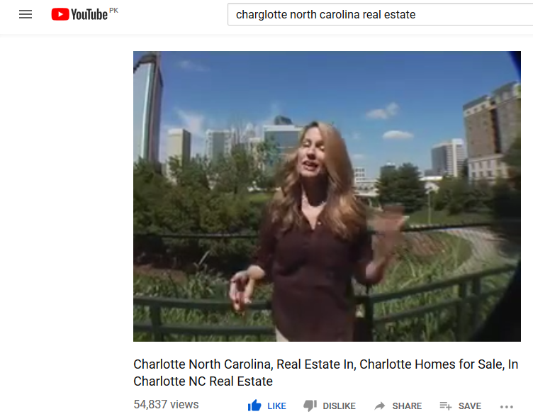 Youtube Video Optimizaion of Charlotte Homes